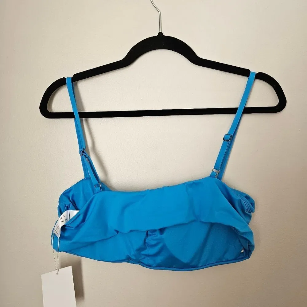 Andie Swim Top The Newport Azul Blue Bikini Neutral Solid - Picture 5 of 12